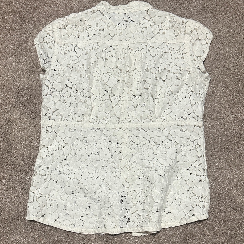 MK embroidered EleButton-Up Top - Picture 3 of 3
